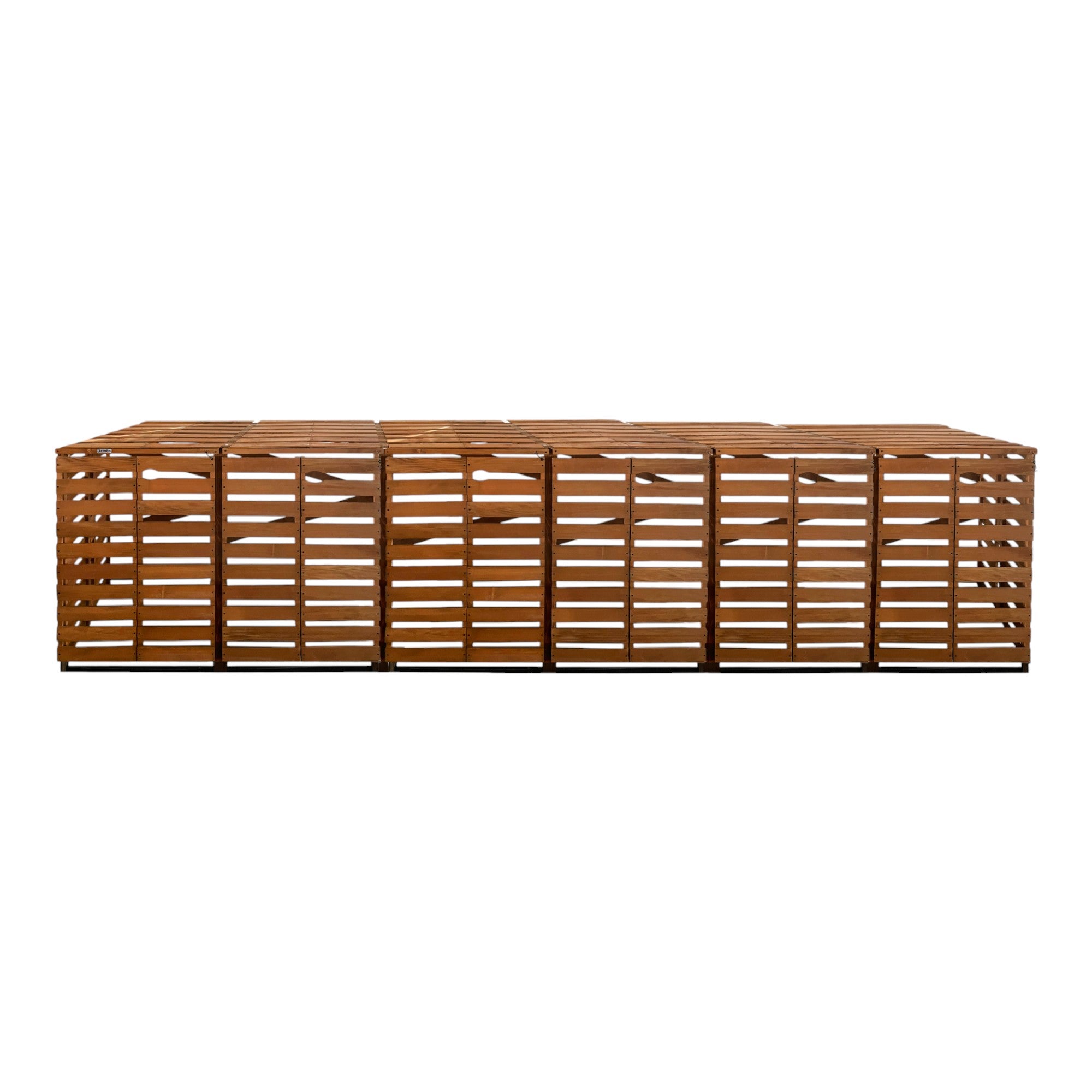 Lendo Online Container ombouw zesvoudig 431x80x118cm vurenhout bruin