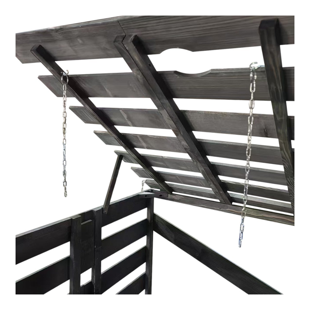 Lendo Online Container ombouw vijfvoudig 359x80x118cm vurenhout grijs