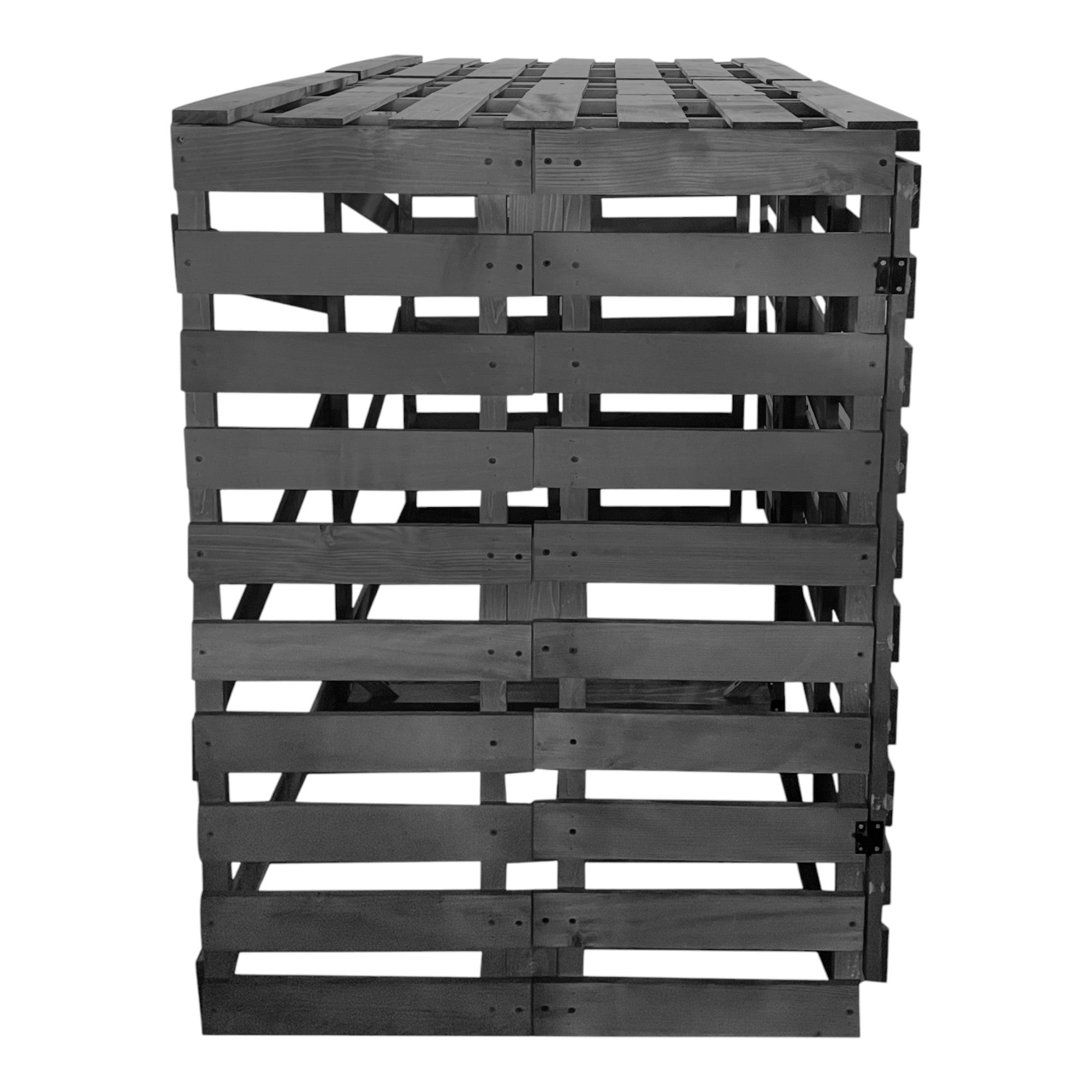 Lendo Online Container ombouw vijfvoudig 359x80x118cm vurenhout grijs