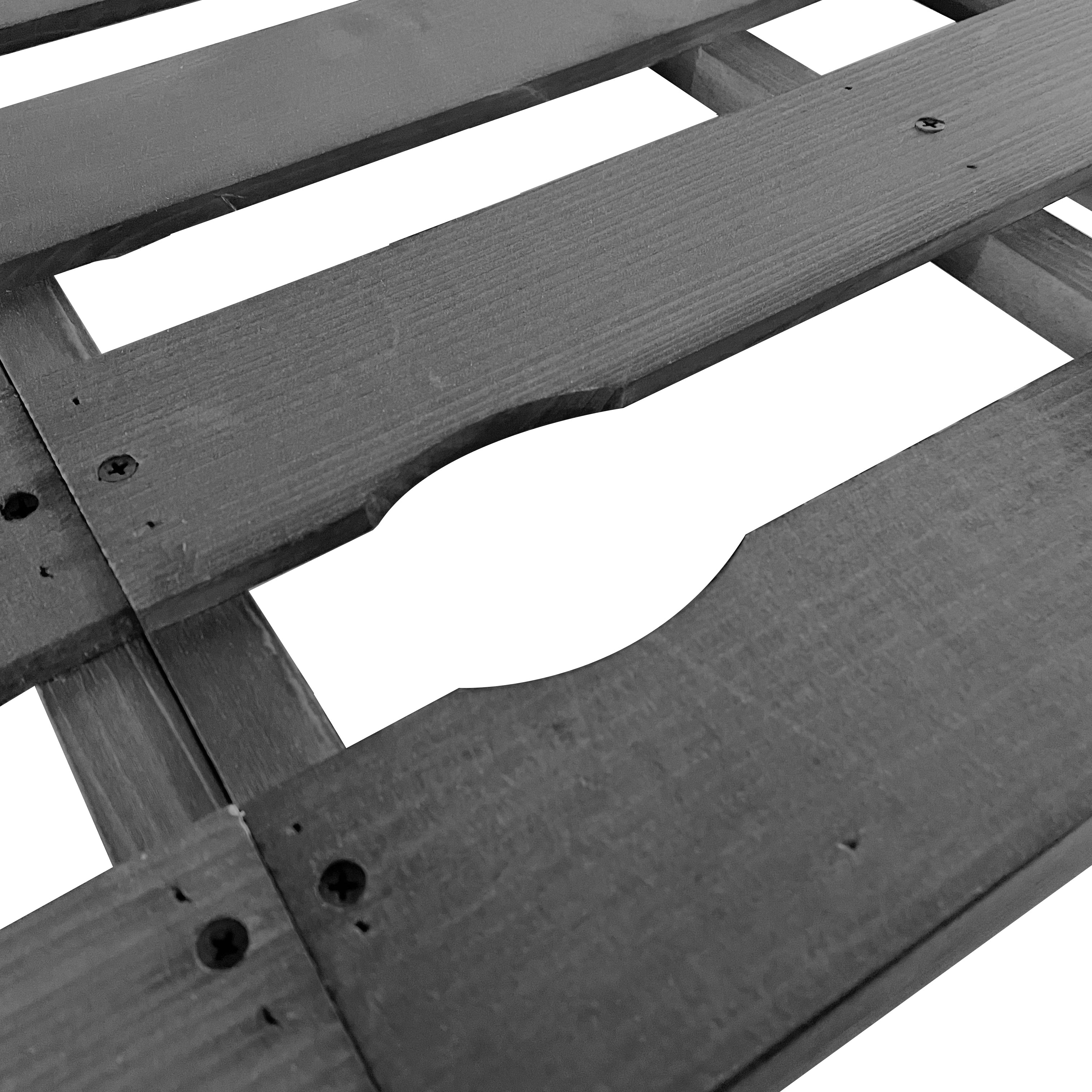 Lendo Online Container ombouw vijfvoudig 359x80x118cm vurenhout grijs
