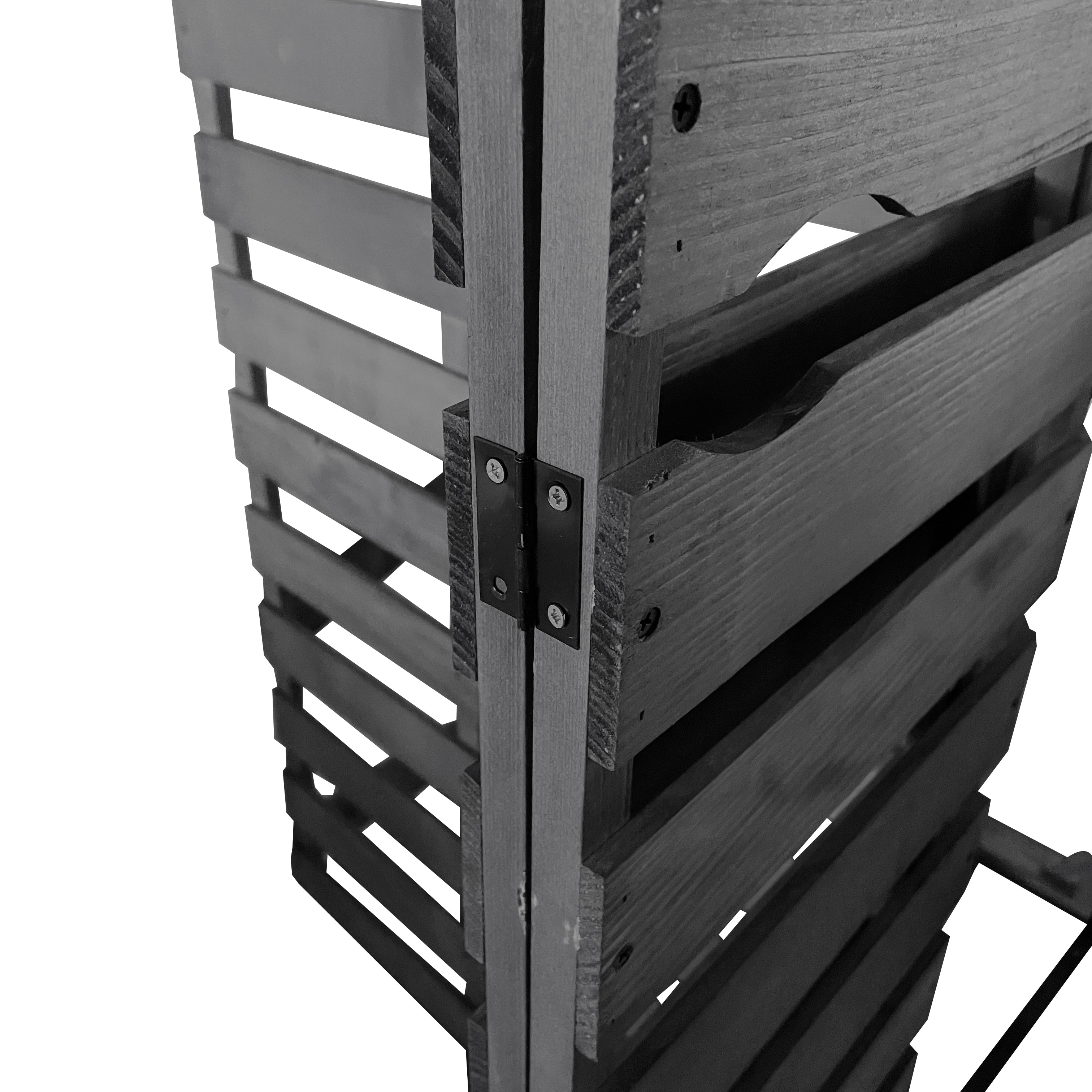 Lendo Online Container ombouw vijfvoudig 359x80x118cm vurenhout grijs