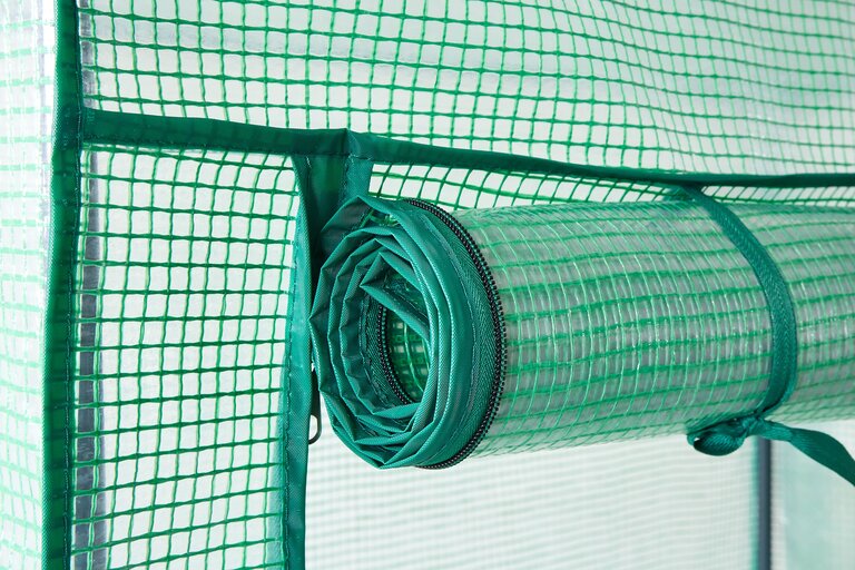 Lendo Online Tomatenkas met PE hoes 100x60x174cm staal groen