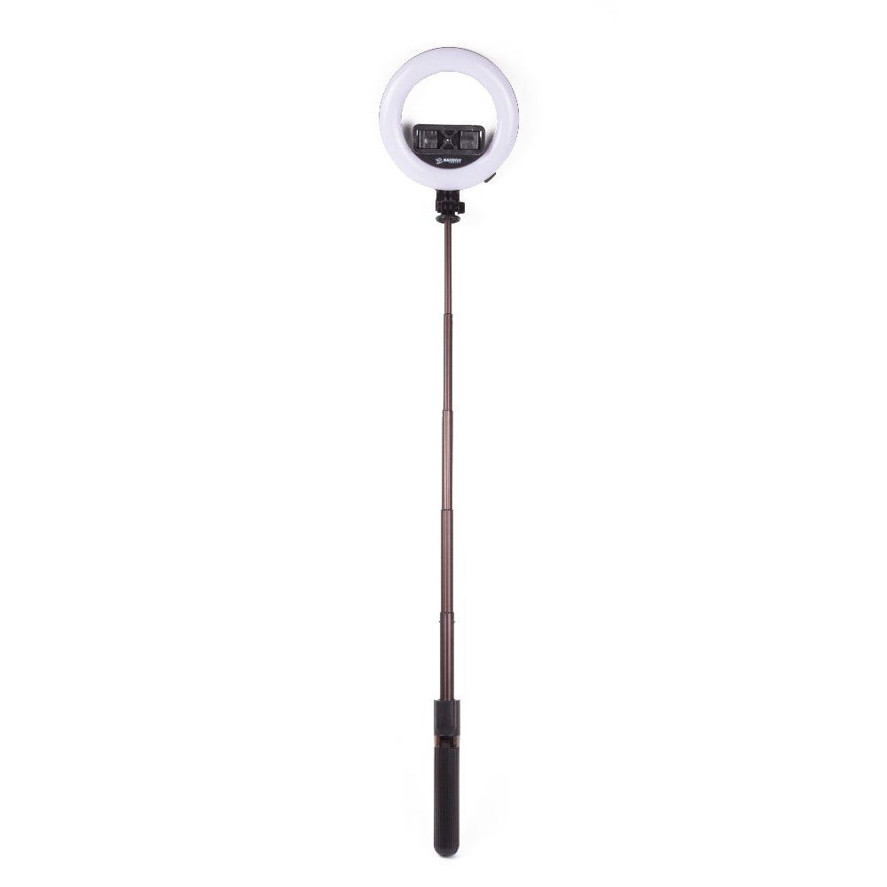 Benson Selfie Stick met Statief - LED Ringlamp - Driepoot - Zwart