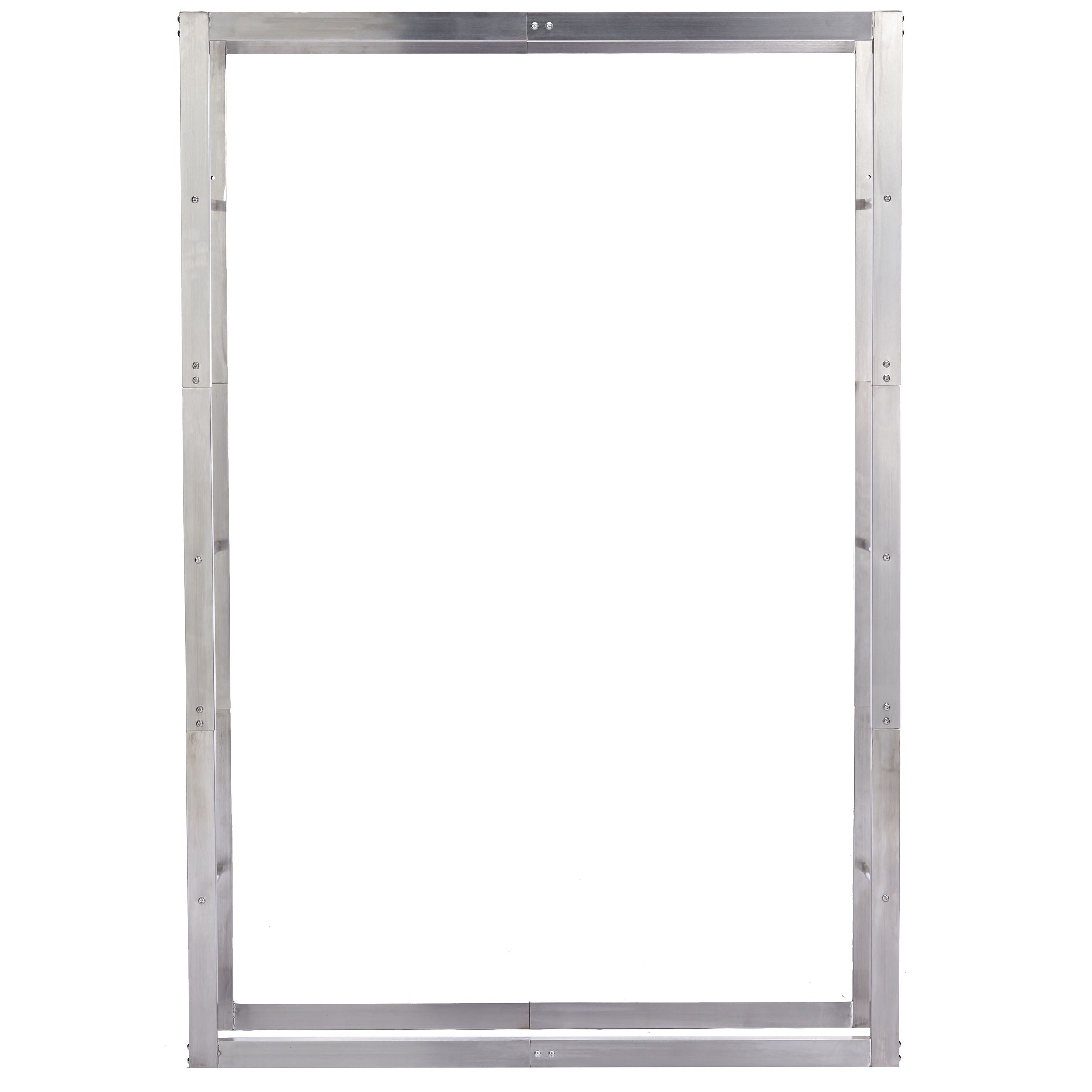 Lendo Online Brandhoutrek 100x25x148cm draagtas zilver RVS