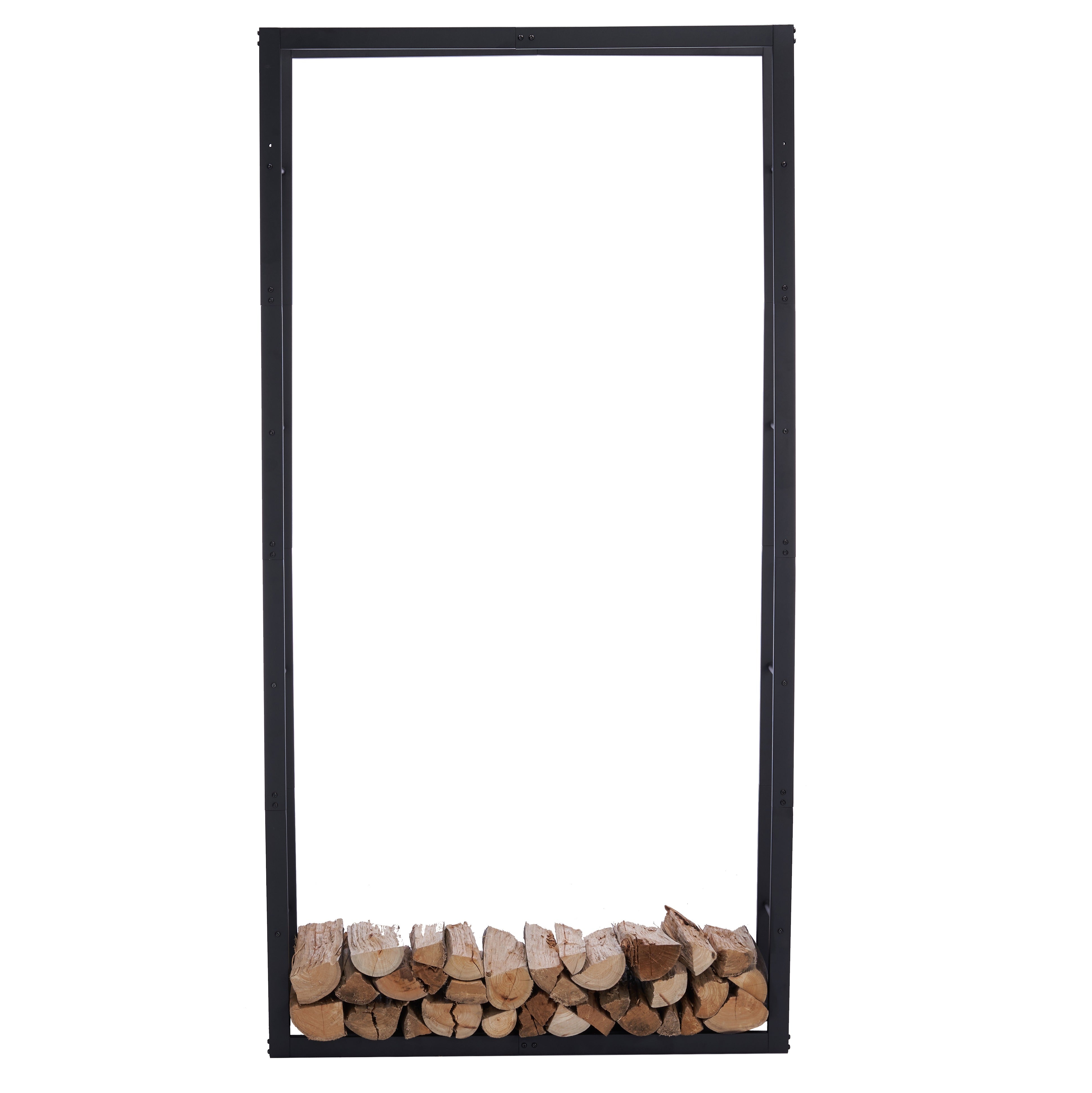 Lendo Online Brandhoutrek 100x25x196cm draagtas zwart staal