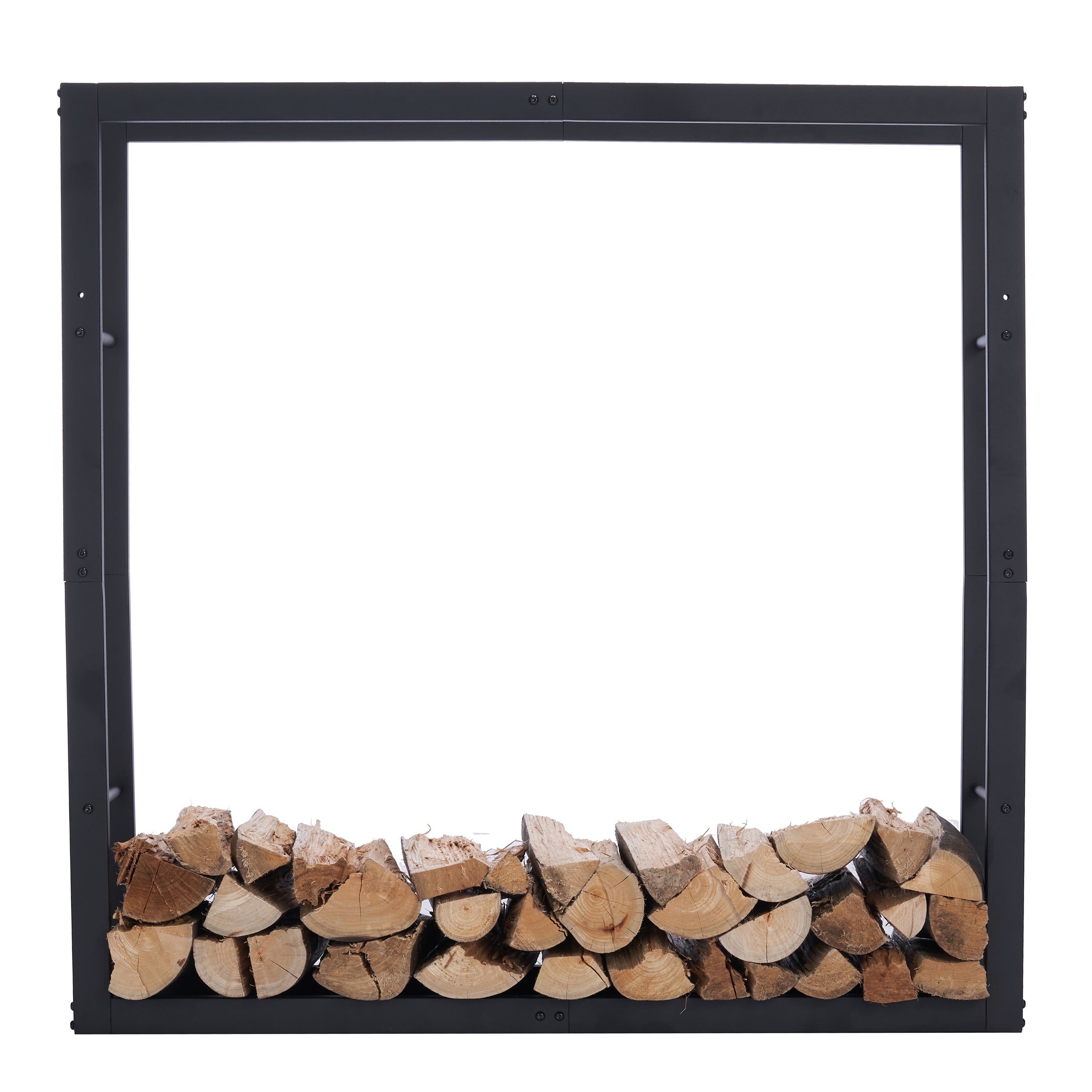 Lendo Online Brandhoutrek 100x25x100cm draagtas zwart staal