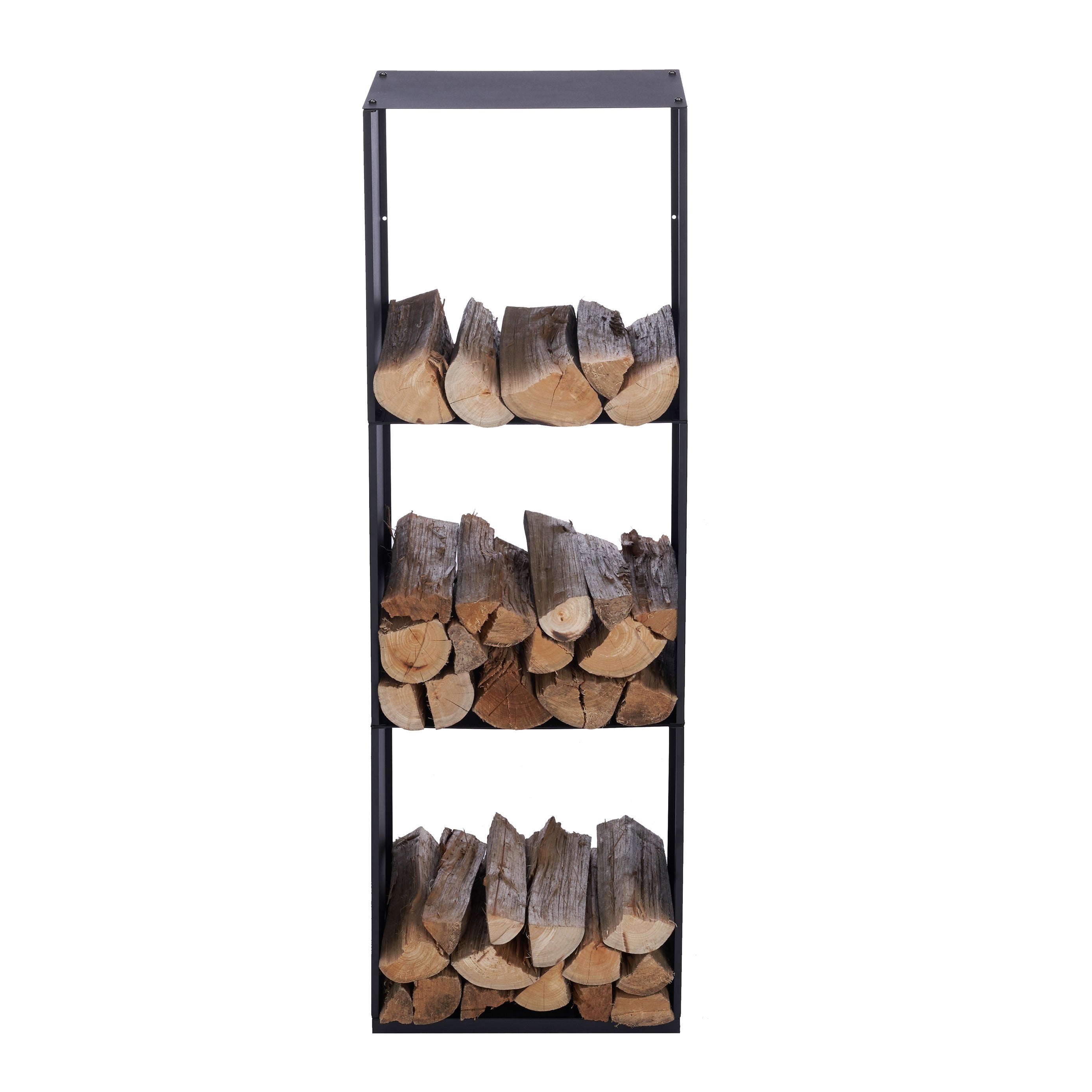 Lendo Online Brandhoutrek 40x28x120cm draagtas zwart staal