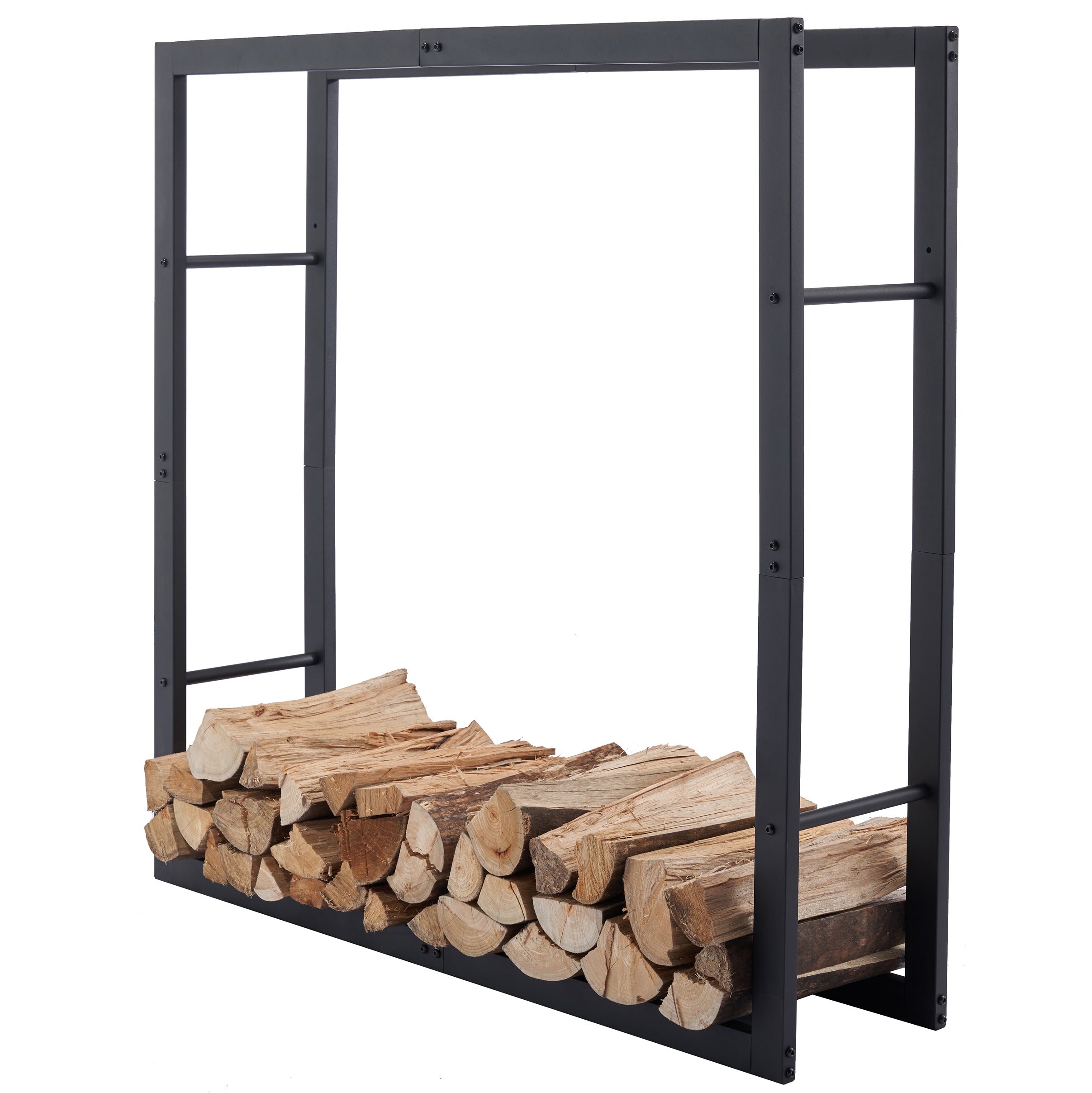 Lendo Online Brandhoutrek 100x25x100cm draagtas zwart staal