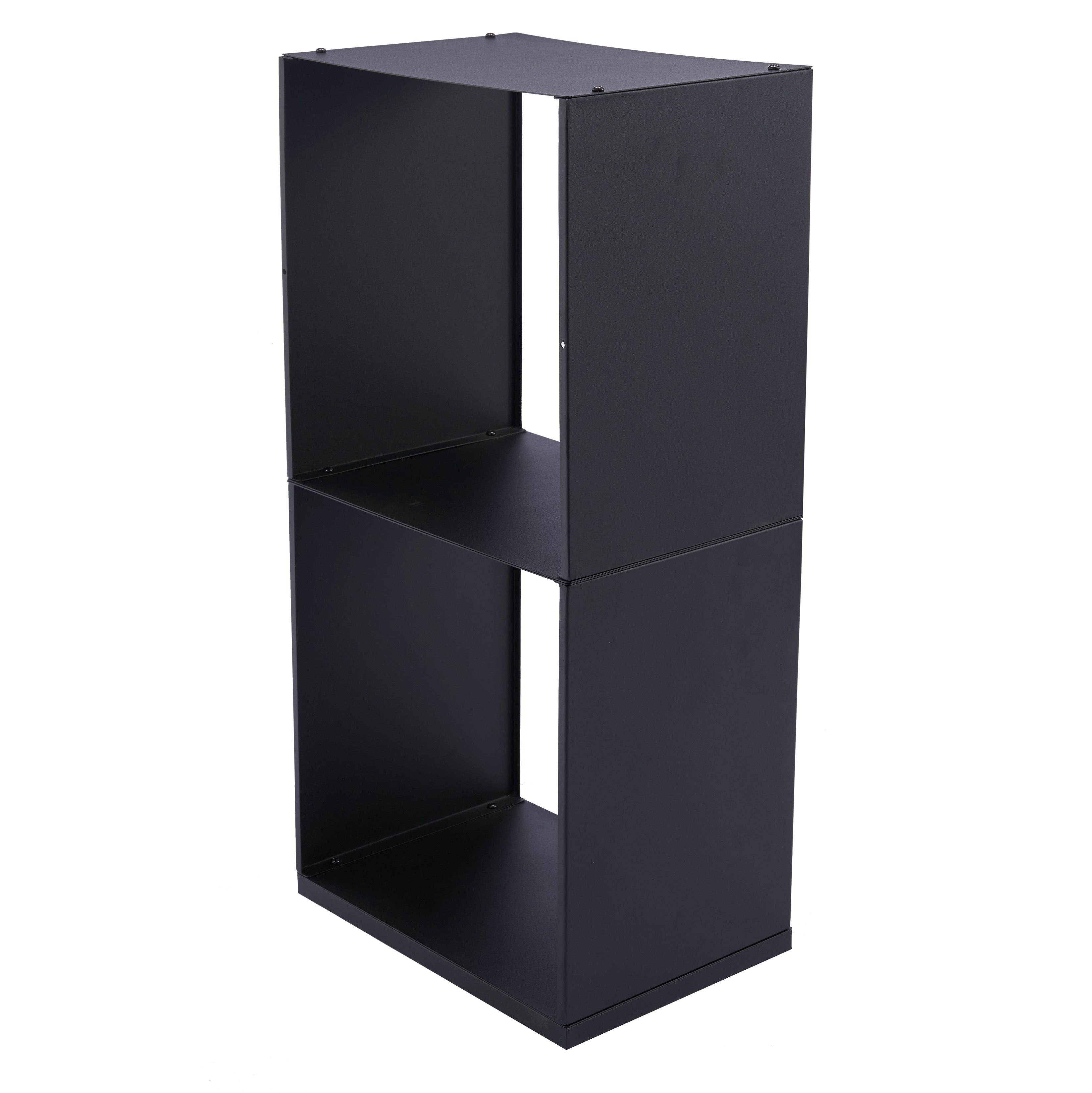 Lendo Online Brandhoutrek 40x28x80cm draagtas zwart staal
