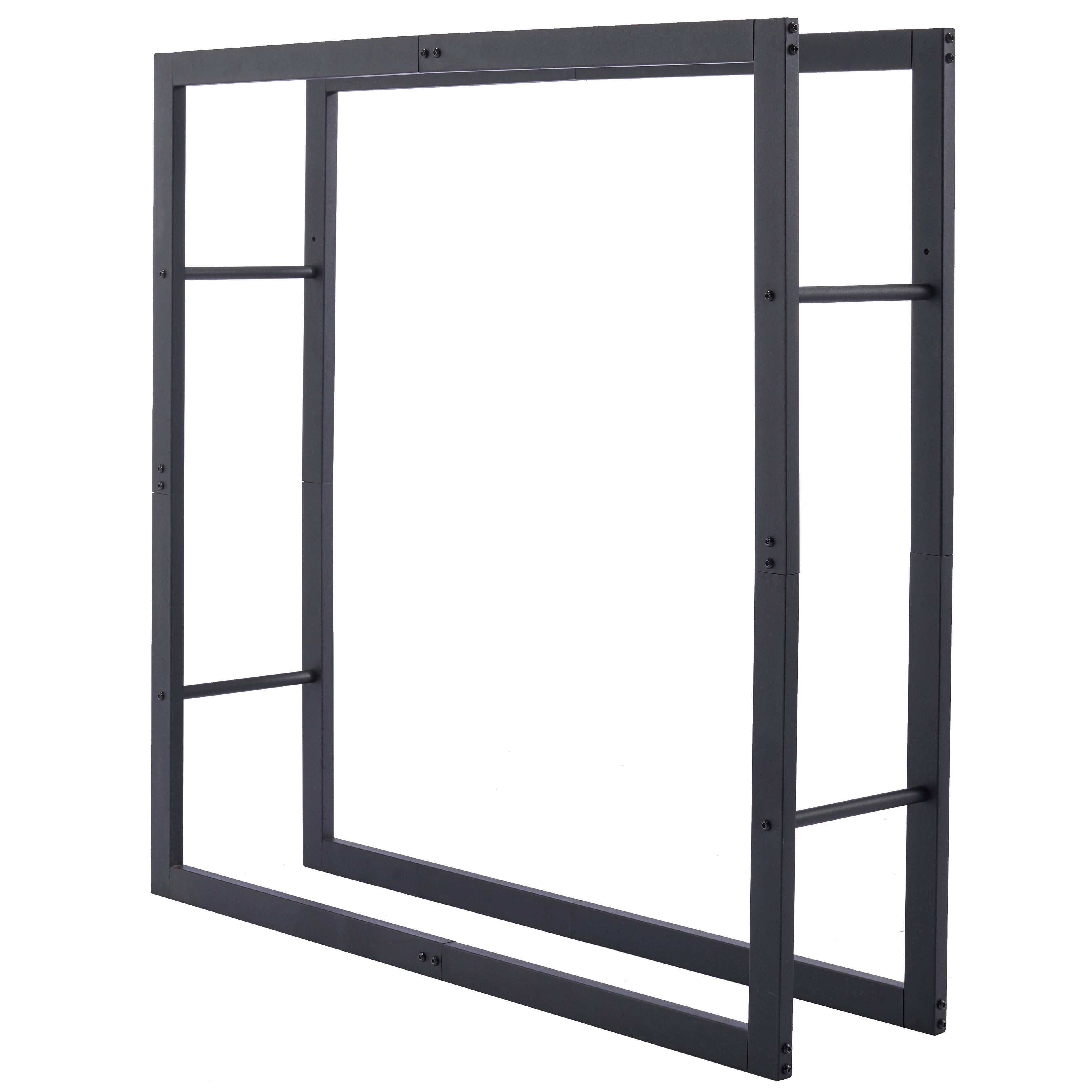Lendo Online Brandhoutrek 100x25x100cm draagtas zwart staal