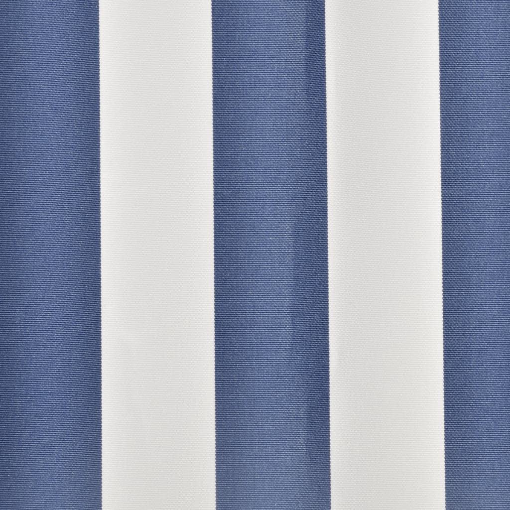 Luifeldoek 450x300 cm canvas blauw en wit