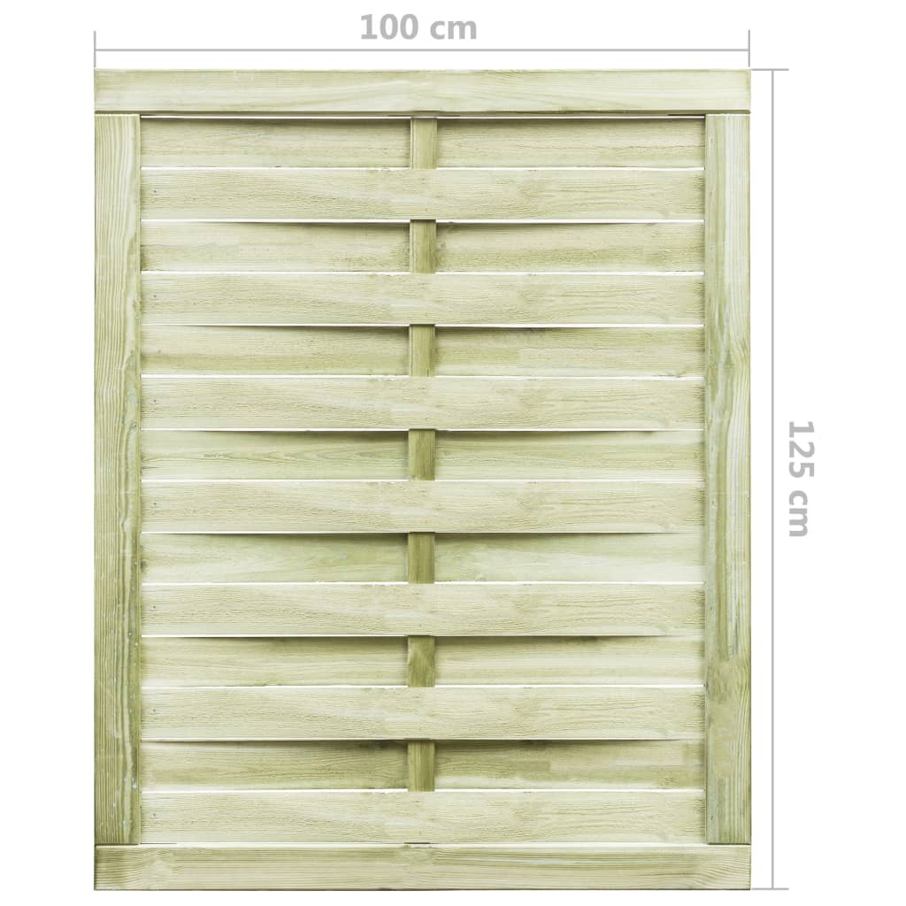 Poort 100x125 cm geïmpregneerd grenenhout groen