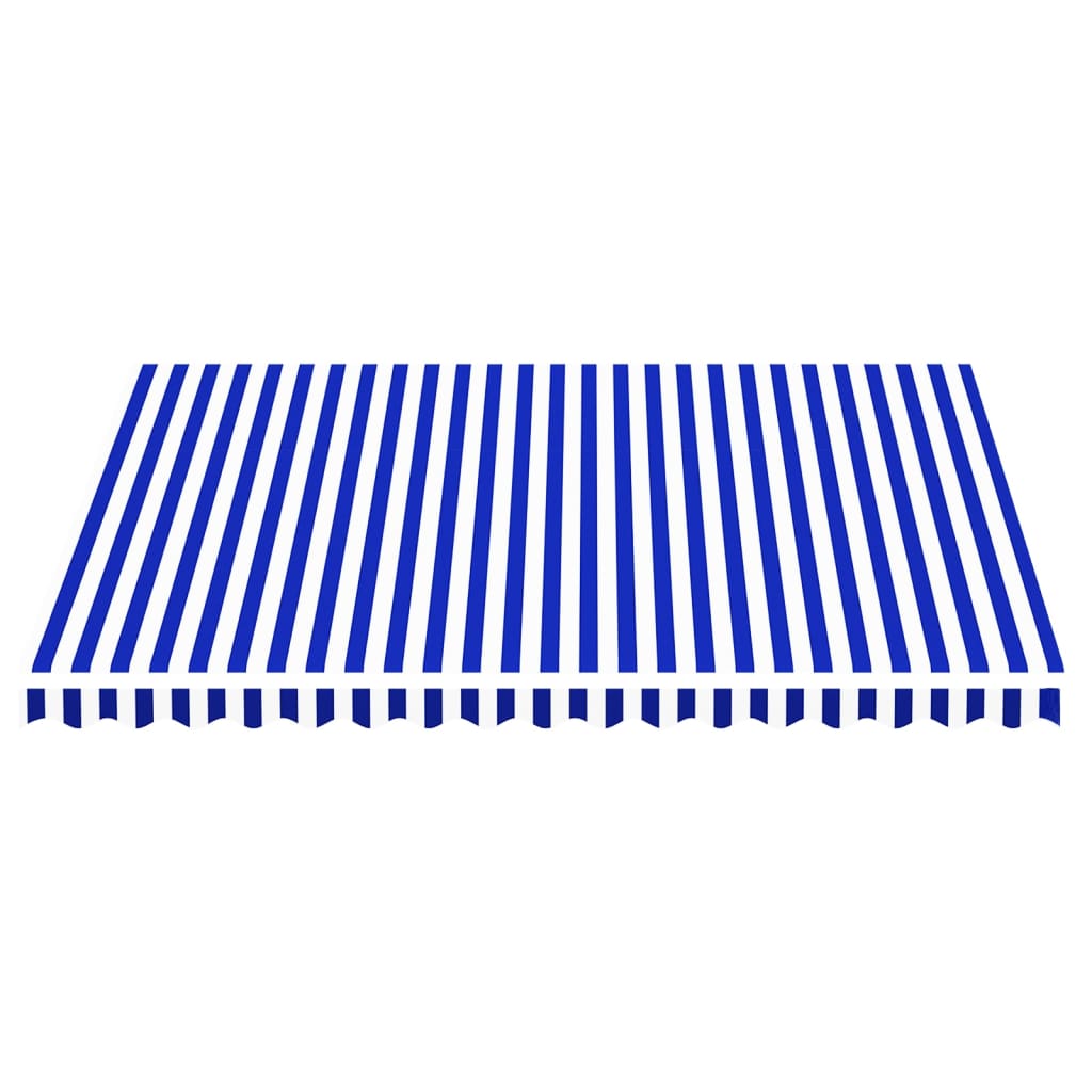 Vervangingsdoek voor luifel 4x3,5 m blauw en wit