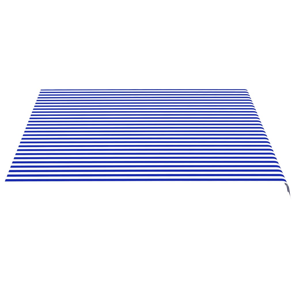 Vervangingsdoek voor luifel 4x3,5 m blauw en wit