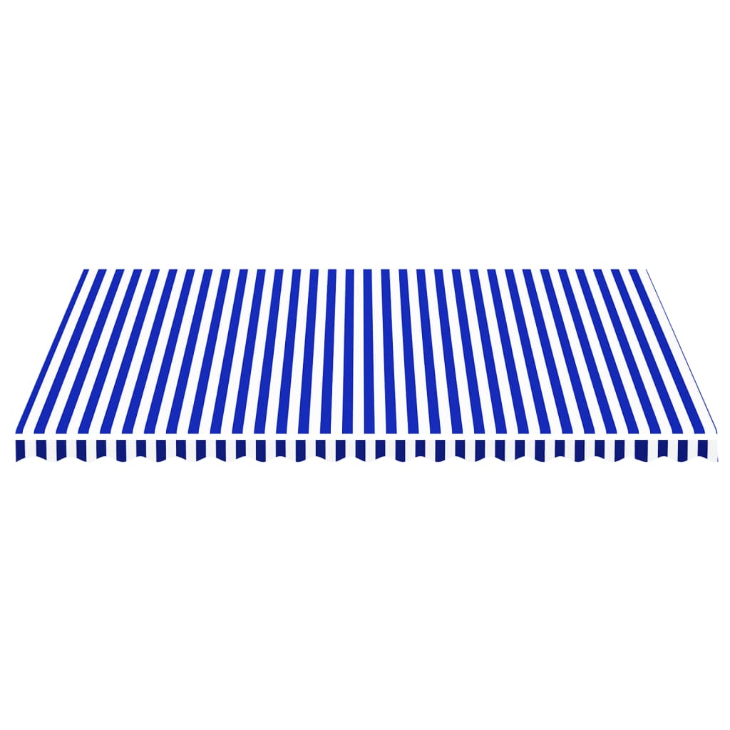 Vervangingsdoek voor luifel 5x3,5 m blauw en wit