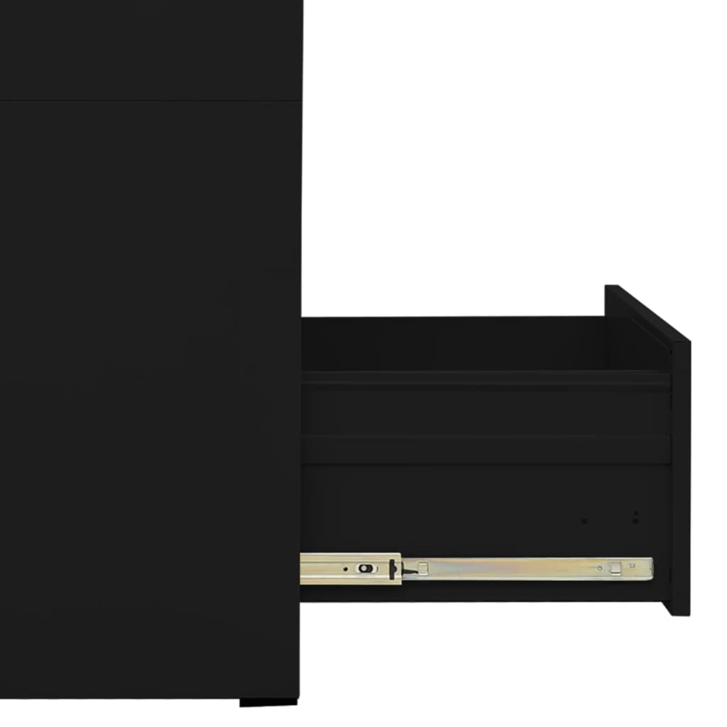Archiefkast 46x62x102,5 cm staal zwart