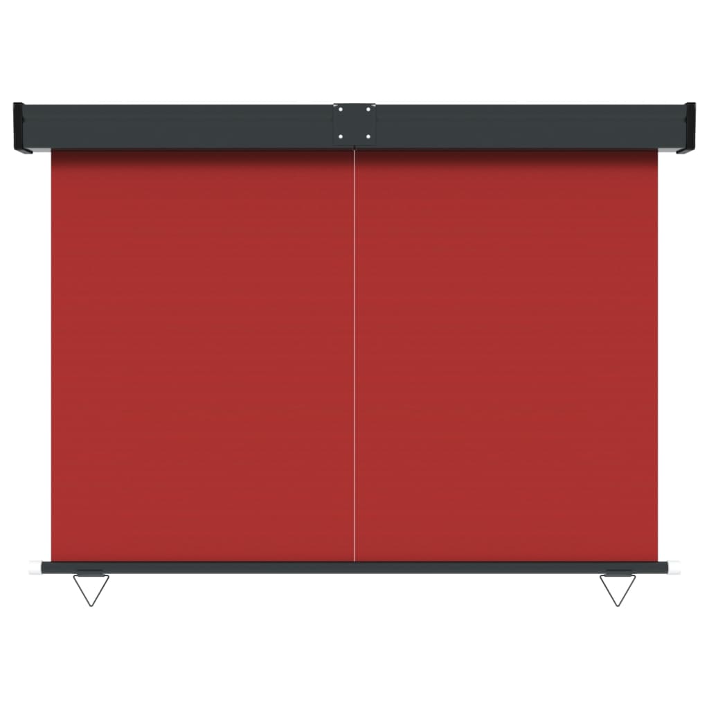 Balkonscherm 140x250 cm rood