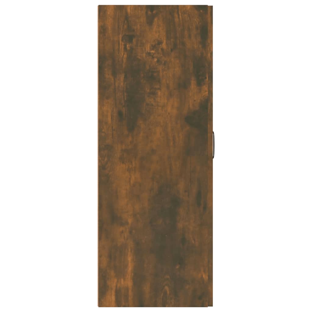 Hangkast 69,5x34x90 cm bewerkt hout gerookt eikenkleurig