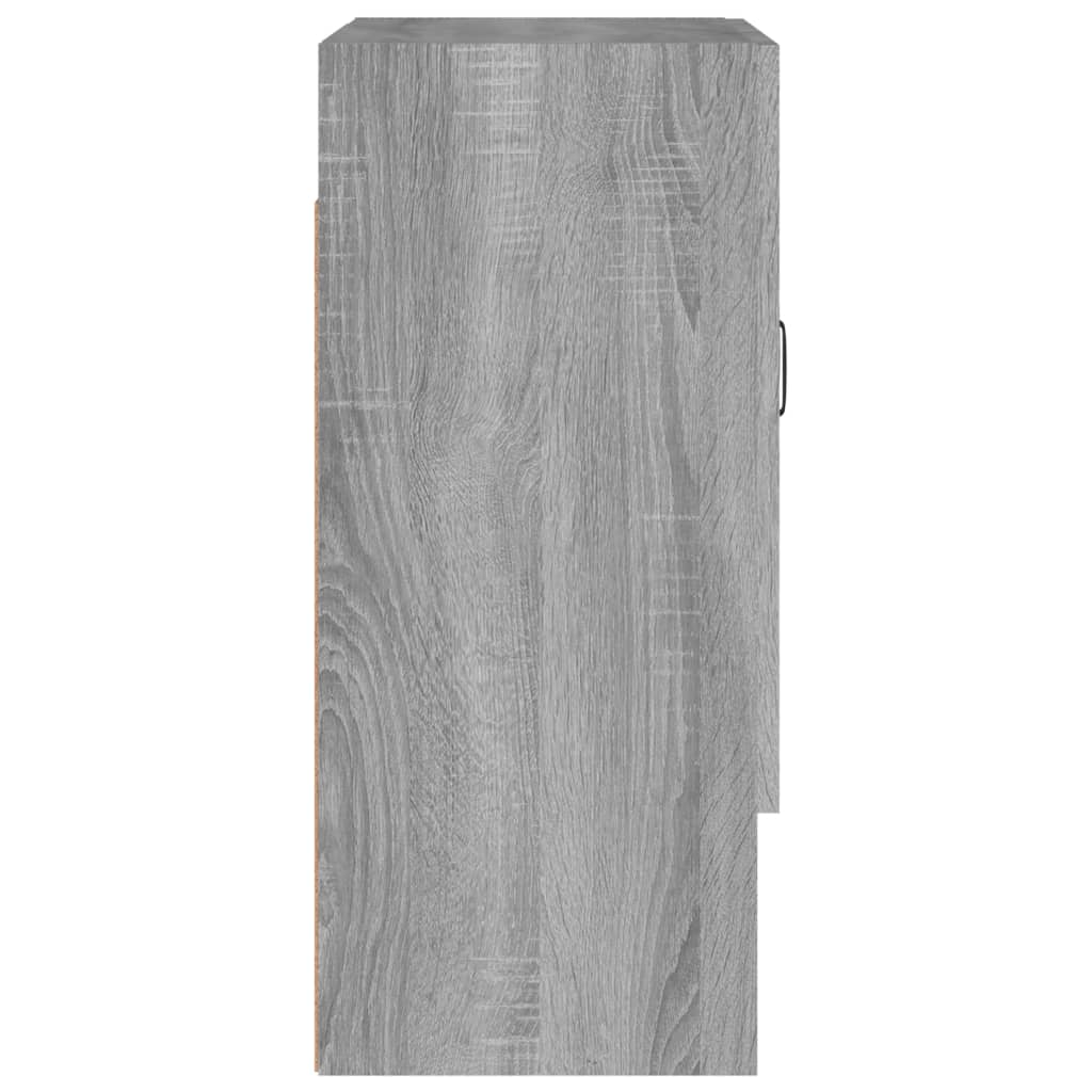 Wandkast 60x31x70 cm bewerkt hout grijs sonoma eikenkleurig