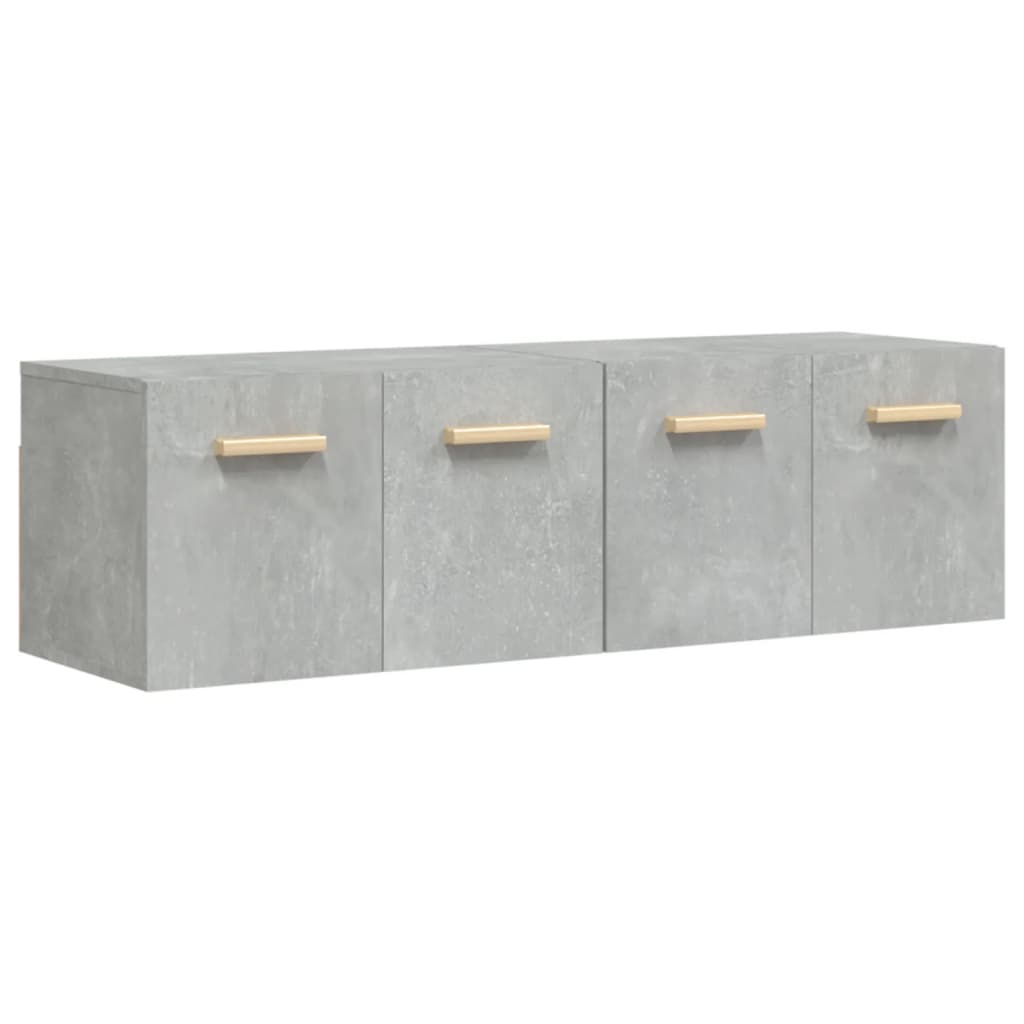 Wandkasten 2 st 60x36,5x35 cm bewerkt hout betongrijs