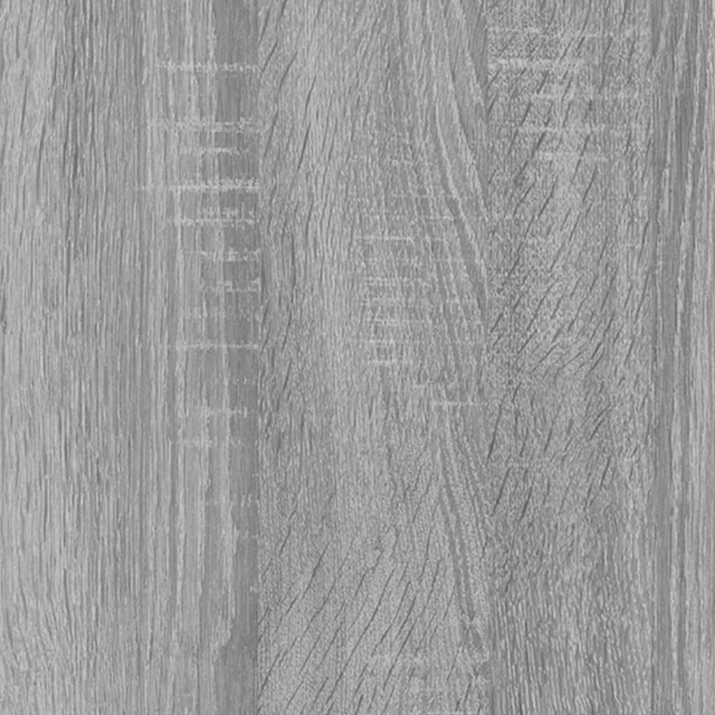 Wandkasten 2 st 100x36,5x35 cm bewerkt hout grijs sonoma