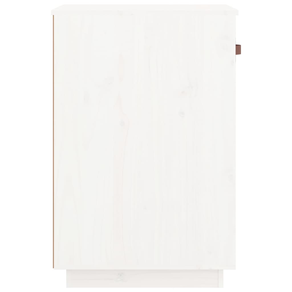 Bureaukastje 40x50x75 cm massief grenenhout wit
