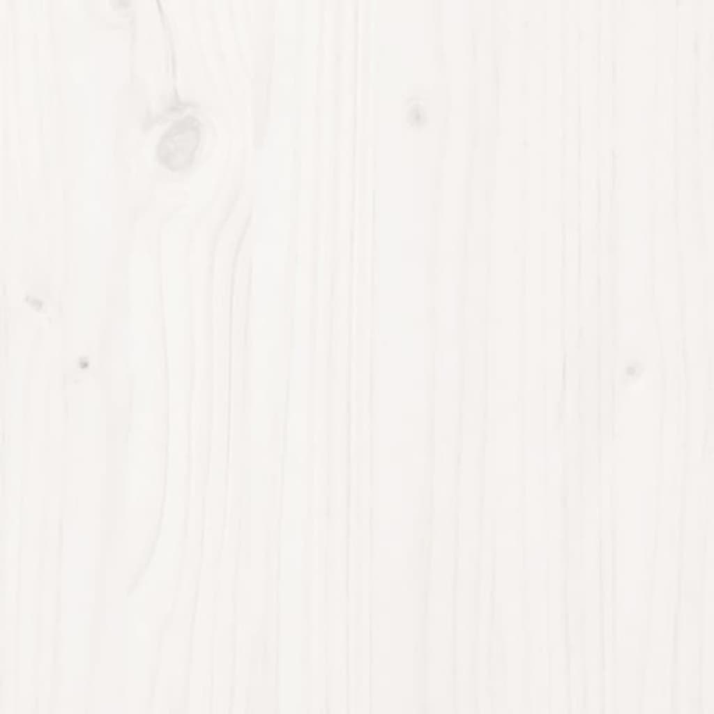  Haardhoutrek 41x25x100 cm massief grenenhout wit