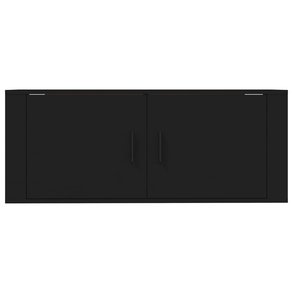 Tv-wandmeubel 100x34,5x40 cm zwart