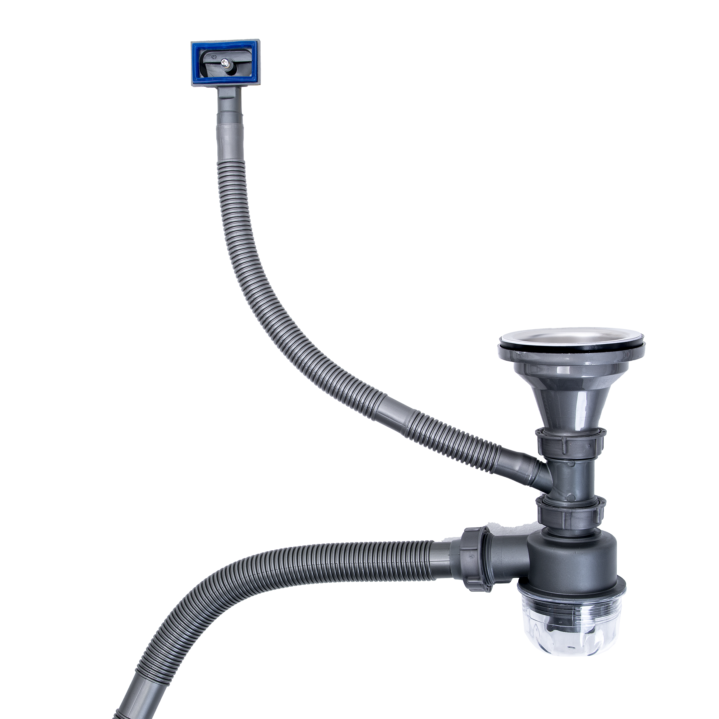 Lendo Online Spoelbak voor keuken 24x44x20cm zilver RVS